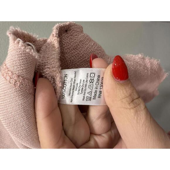 NWT Free People Life Clothing Co. Bobby Pullover in Pink, Women's Medium - Picture 8 of 9